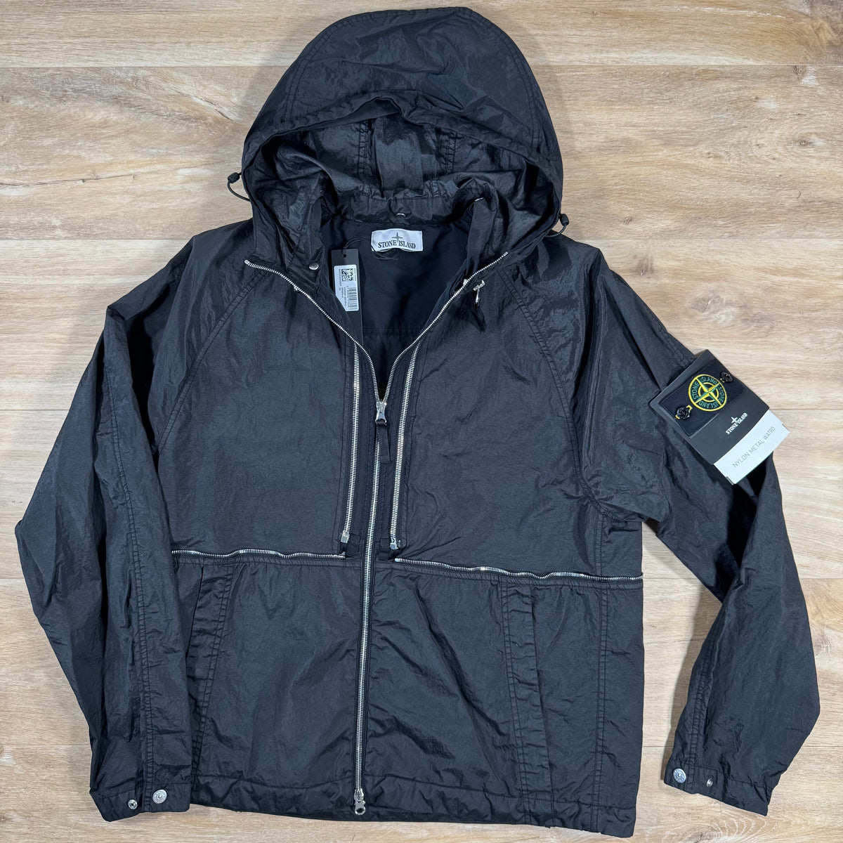 Stone Island Nylon Metal Watro-TC Convertible Jacket in Black