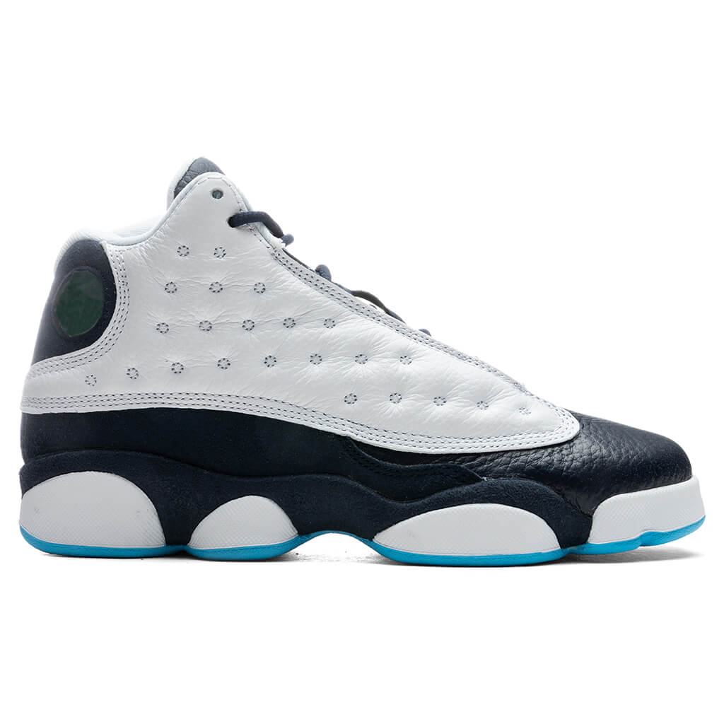 Air Jordan 13 Retro (GS) 'Obsidian' - White/Dark Powder Blue