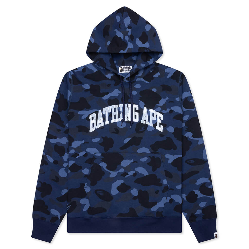 Color Camo Pullover Hoodie - Navy
