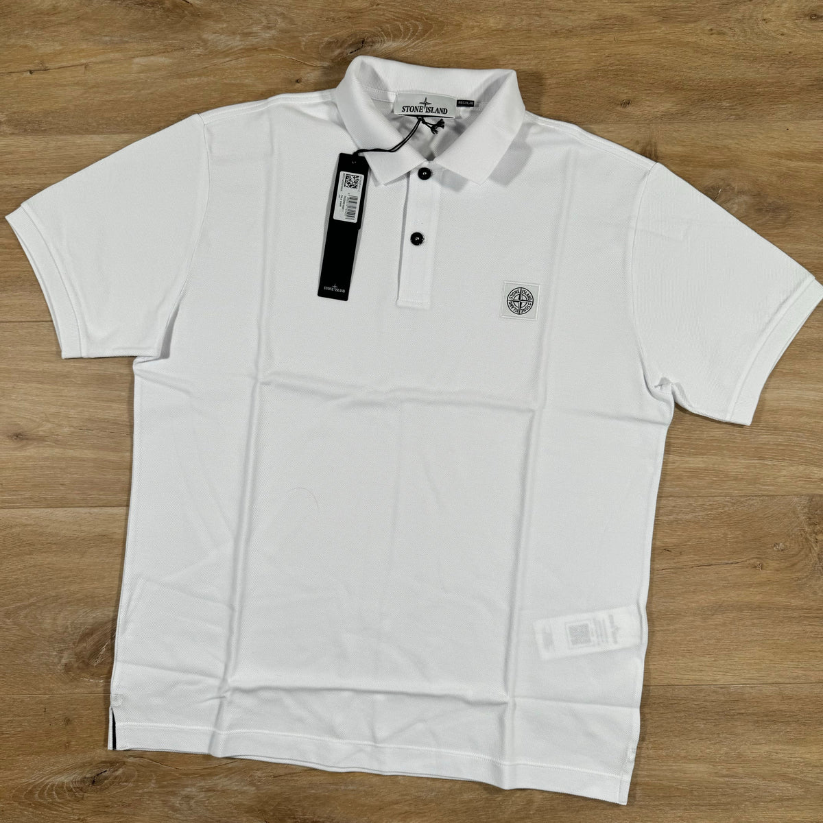 Stone Island Regular Fit Polo Shirt in White