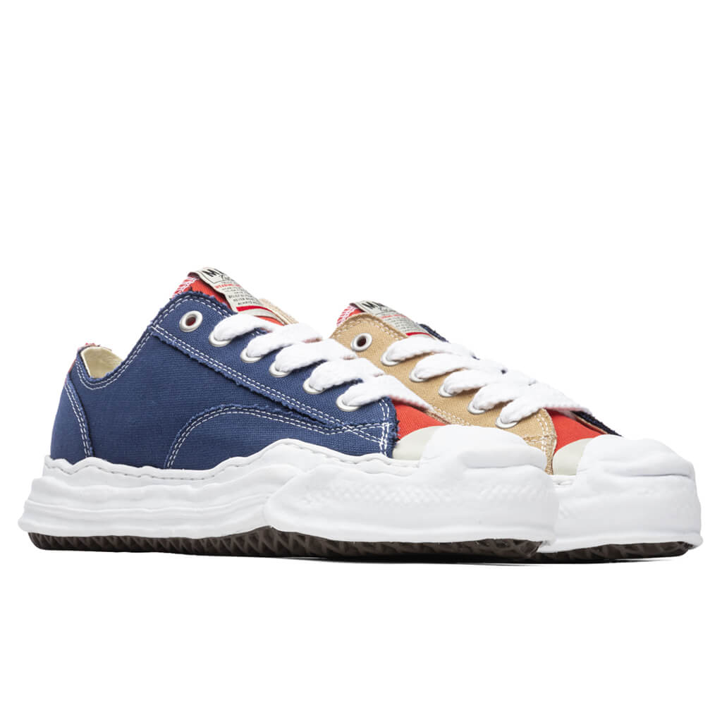 Hank Low OG Sole Toe Cap Canvas Sneaker - Navy/Beige