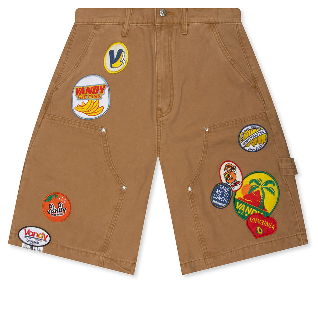 Fruit Patch Canvas Shorts - Washed Tan