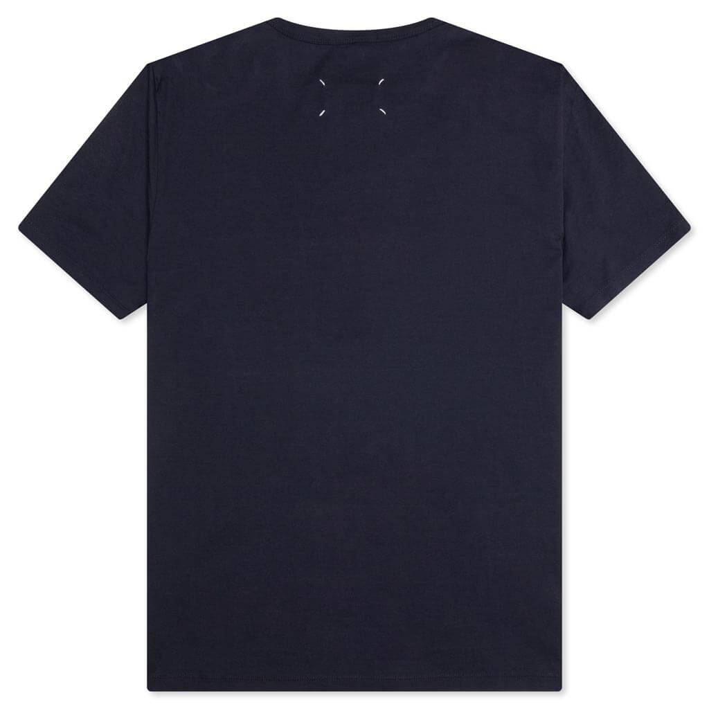 Upside Down Logo T-Shirt - Blue/Tonal Embroidery