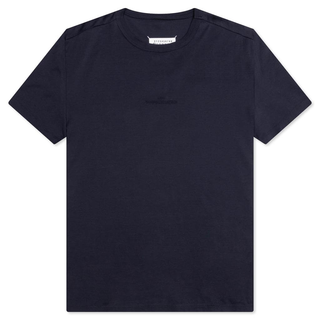Upside Down Logo T-Shirt - Blue/Tonal Embroidery