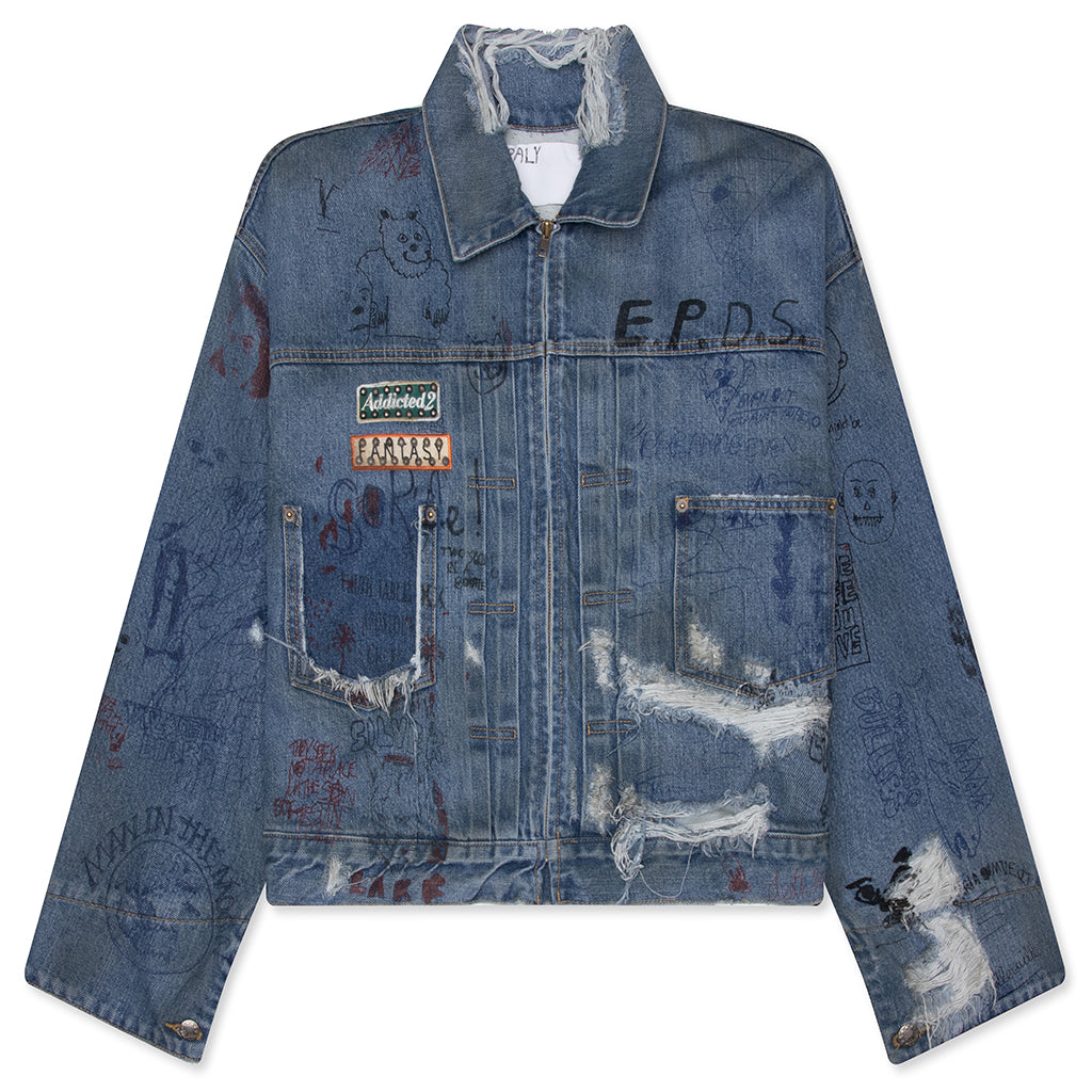 Ur Fantasy Denim Jacket - Light Blue