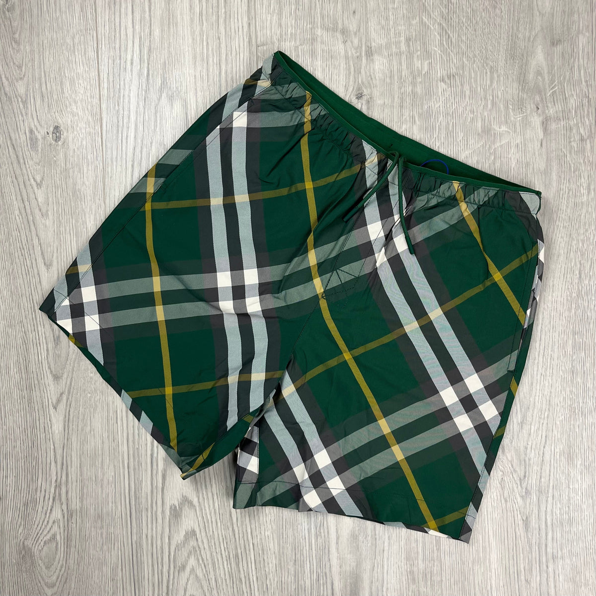 Burberry Check Swim Shorts - Khaki