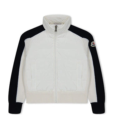 Moncler Kids Zipped Hybrid Jacket