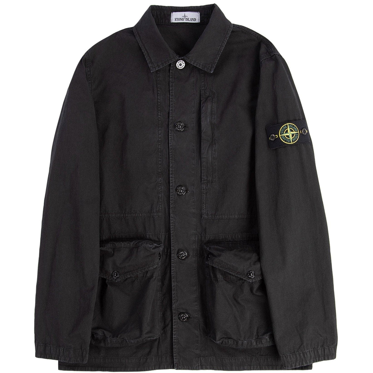 Stone Island Black Tela Cotton Jacket