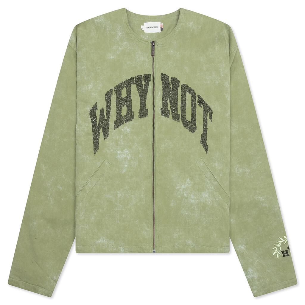 Twill Washed Jacket - Green