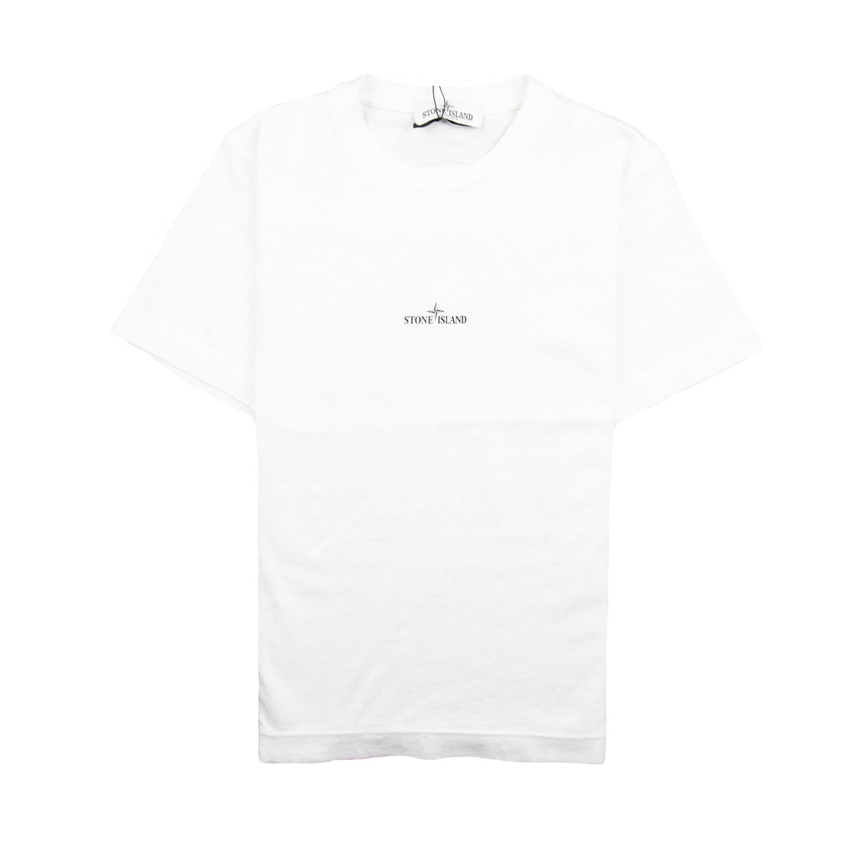 Stone Island Junior Back Compass Logo T-Shirt White