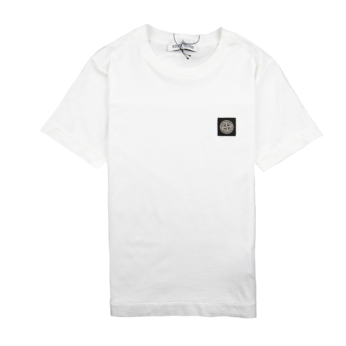 Stone Island Junior Patch Logo T-Shirt White