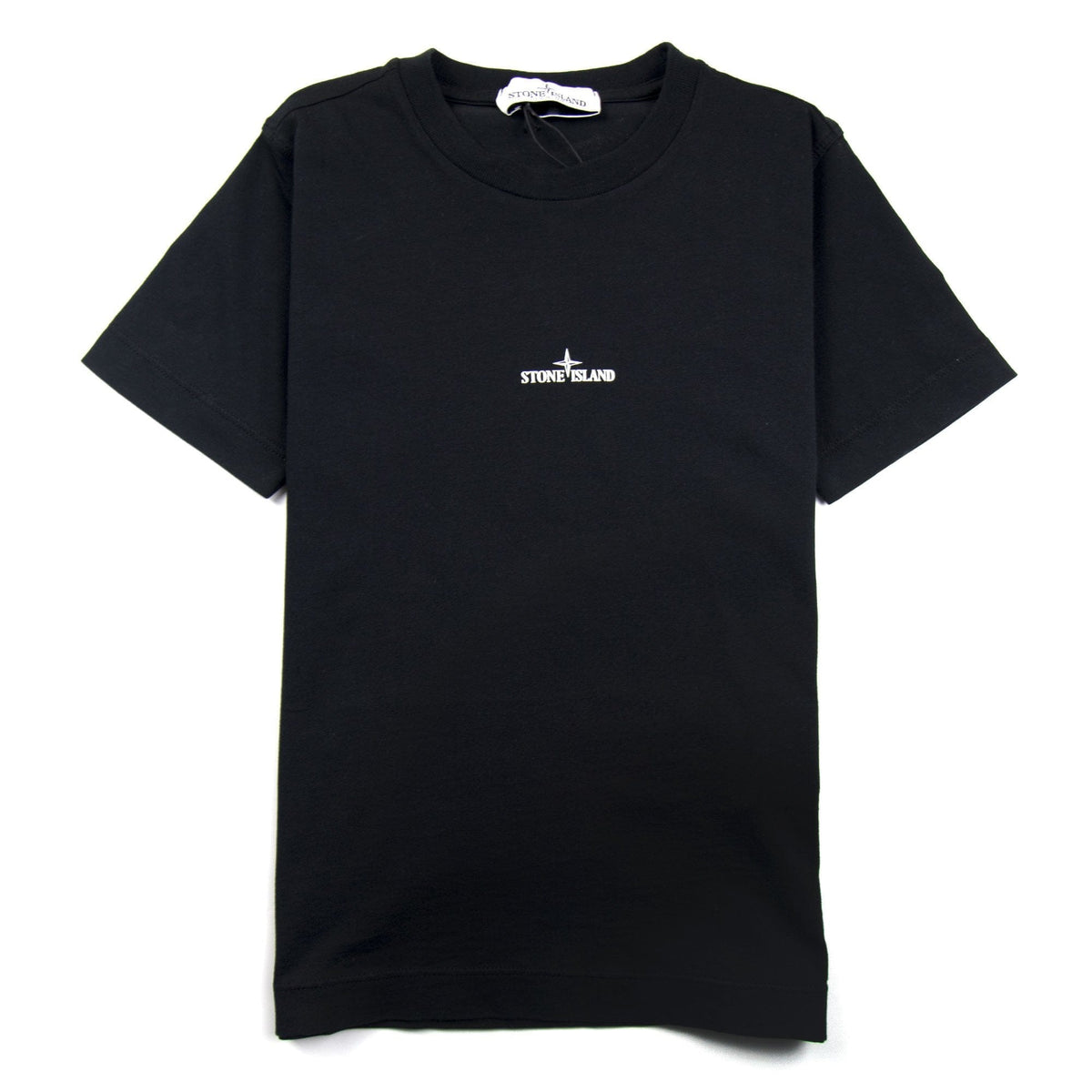 Stone Island Junior Back Compass Logo T-Shirt Black