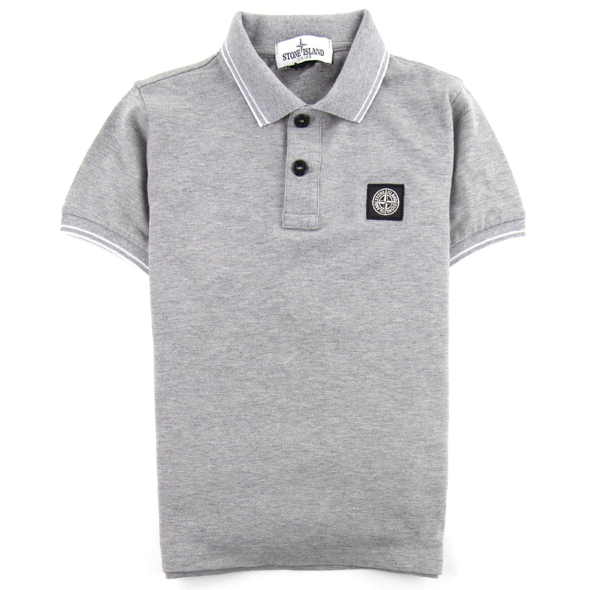 Stone Island Junior Polo S/S Kids Grey/white