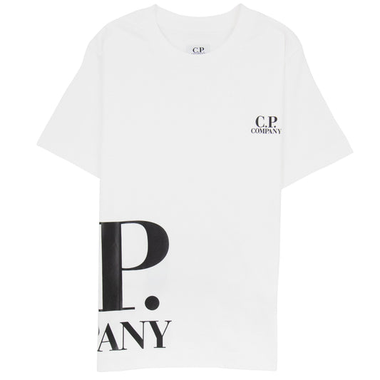 Cp Company Undersixteen Wrap Logo S/s T Shirt White 103