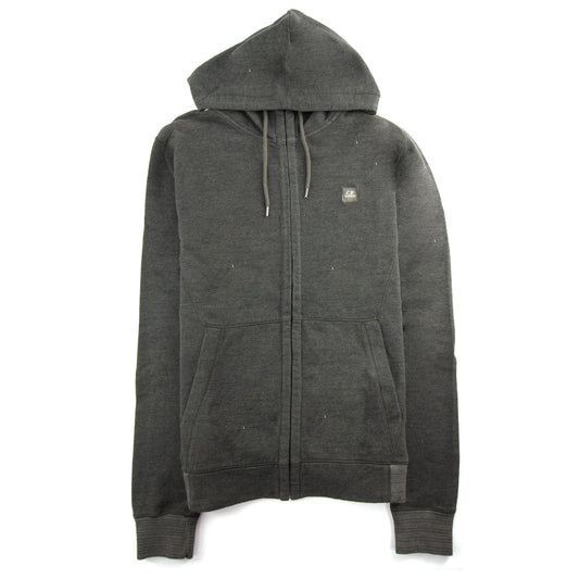 CP Company Chest Badge Felpa Hoody Dark Grey