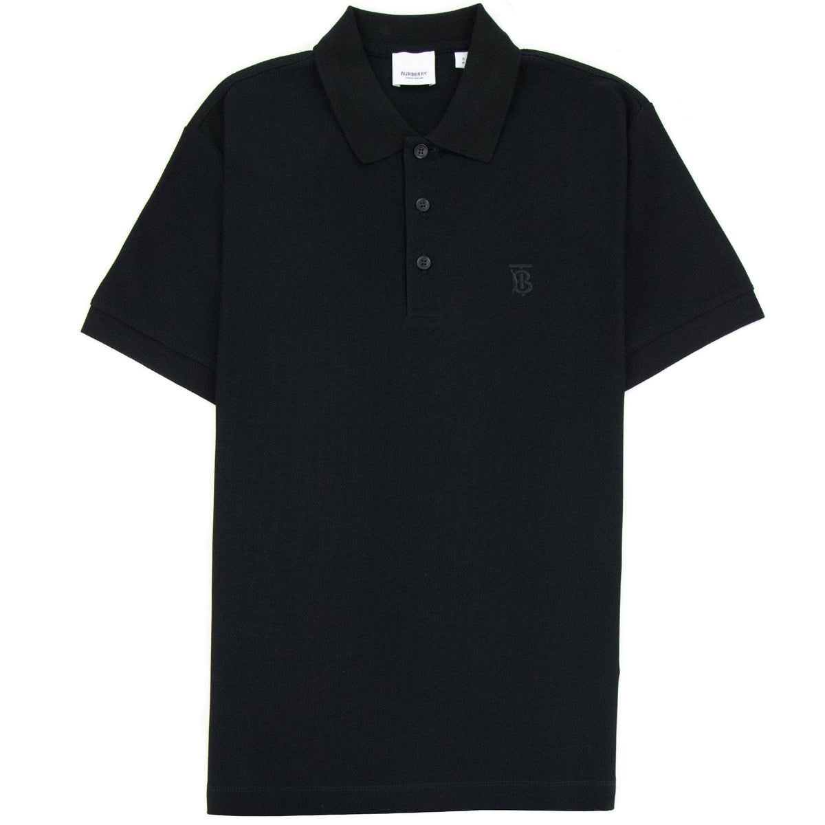 Burberry Monogram Motif Cotton Piqu? Polo Black