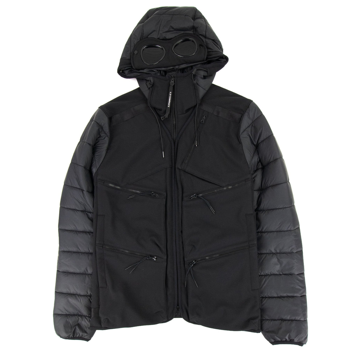 Cp Company C.p. Shell-r Mixed Goggle Jacket Black 999
