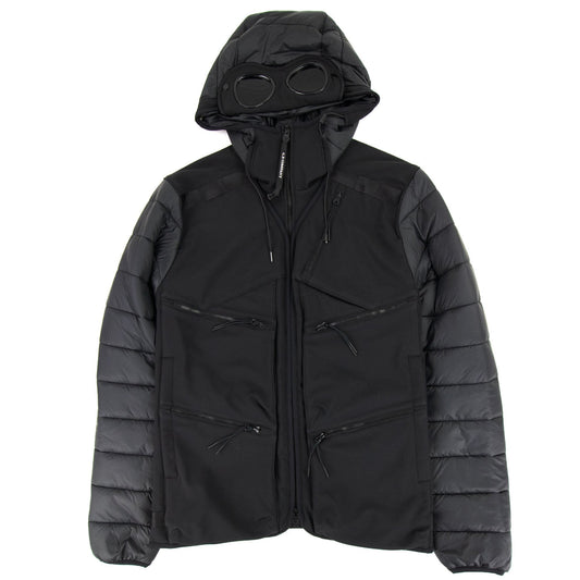 Cp Company C.p. Shell-r Mixed Goggle Jacket Black 999