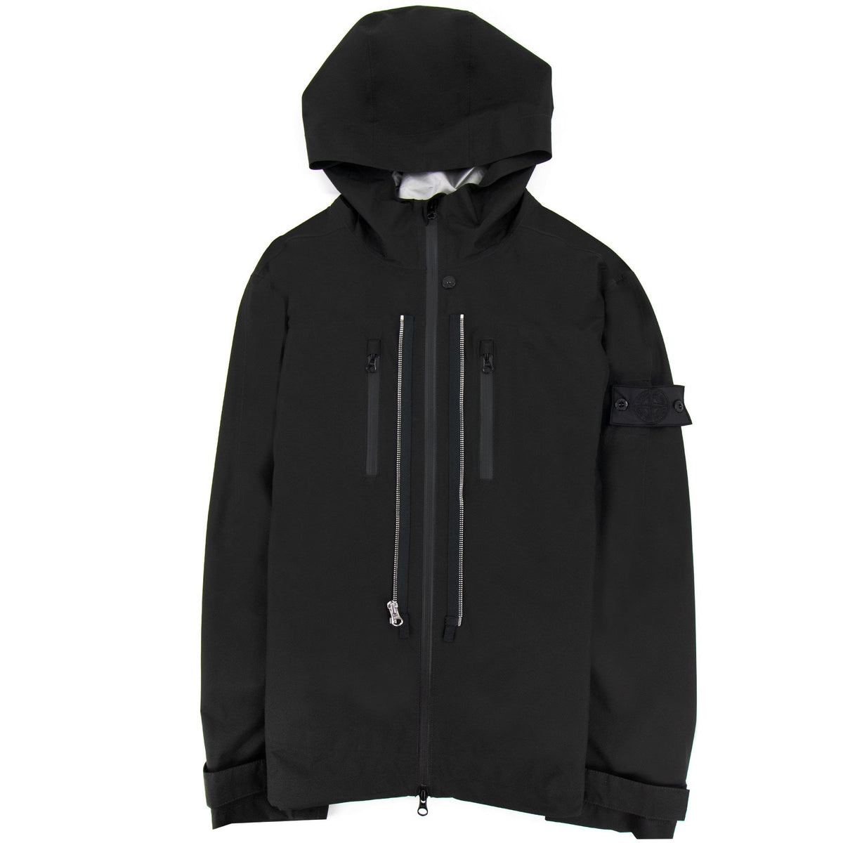 Stone Island 40501 Twin Zip Shell Jacket Black V0029