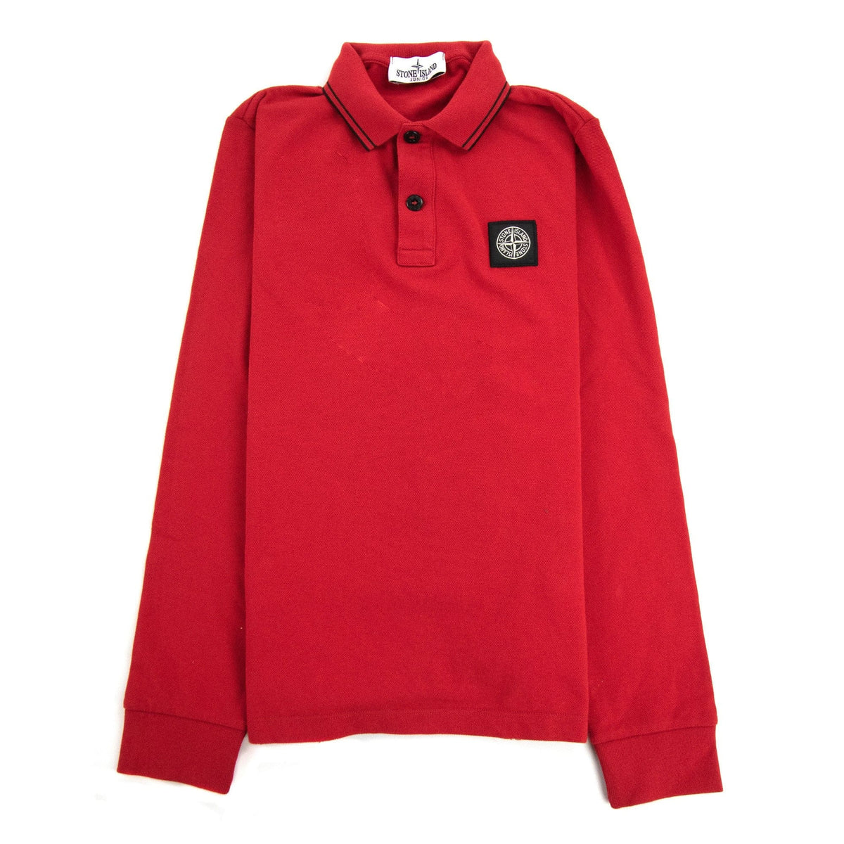 Stone Island Junior L/s Polo Kids Red/black V0010