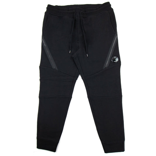 Cp Company Diagonal Raised Fleece Tapered Sweatpants Black 999