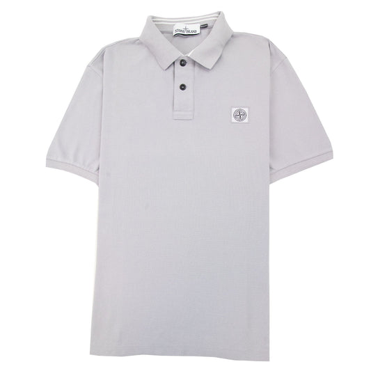 Stone Island Patch Logo Reg Fit Polo Lilac