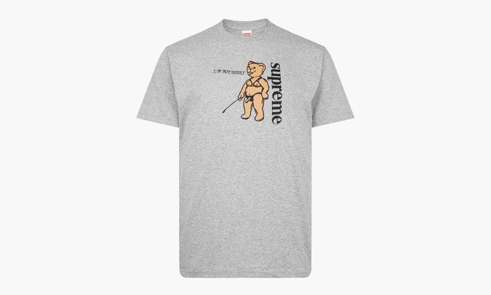 SUPREME NOT SORRY T-SHIRT GREY