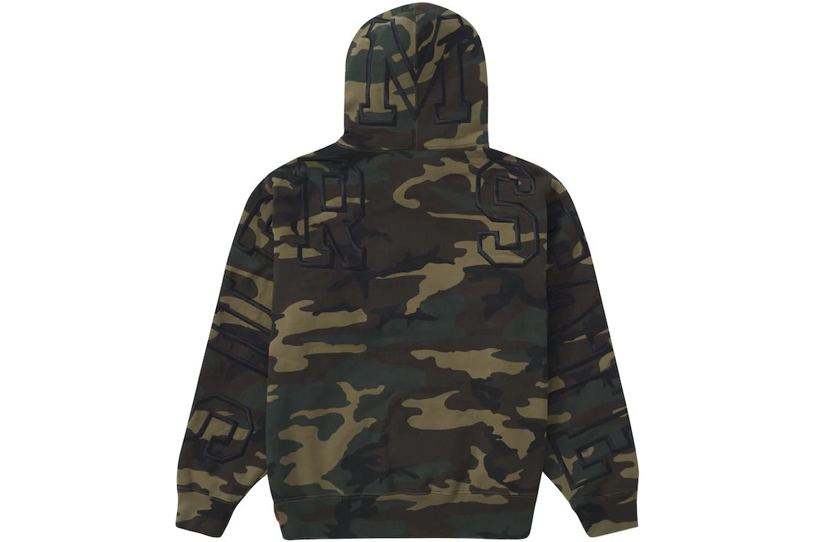 SUPREME STATE HOODIE WOODLAND CAMO