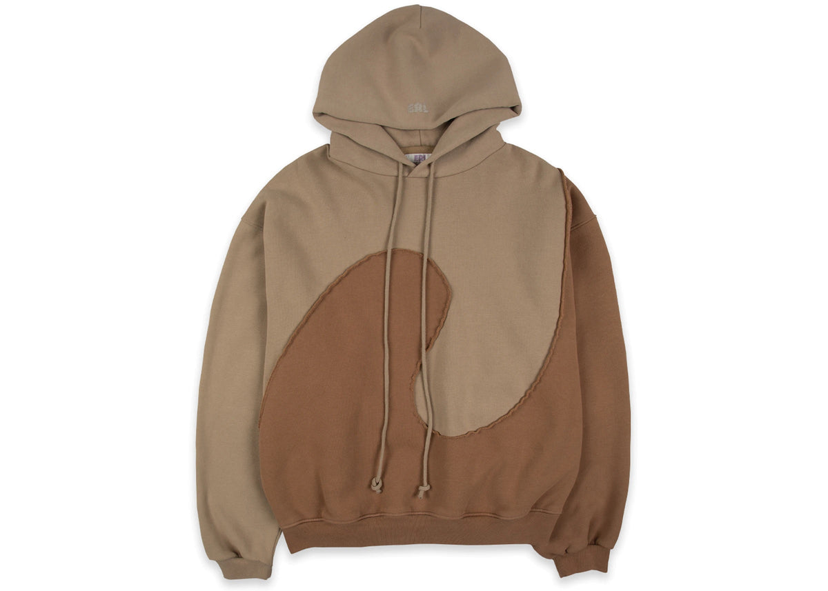 ERL SPIRAL HOODIE BROWN (WORN)