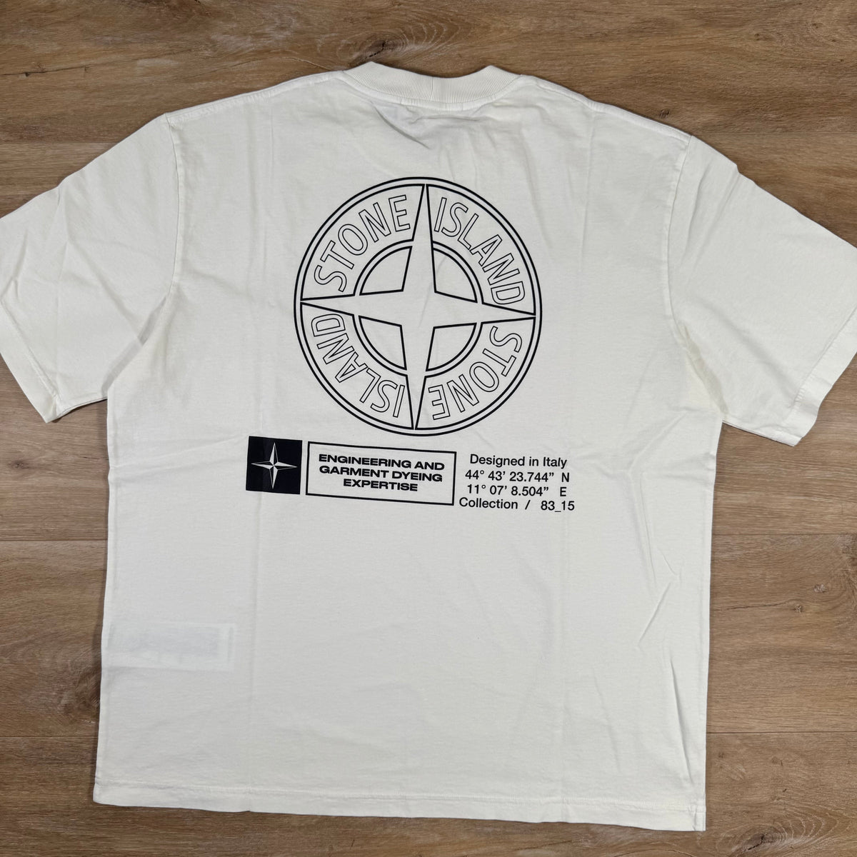 Stone Island Industrial Print T-Shirt in Ivory