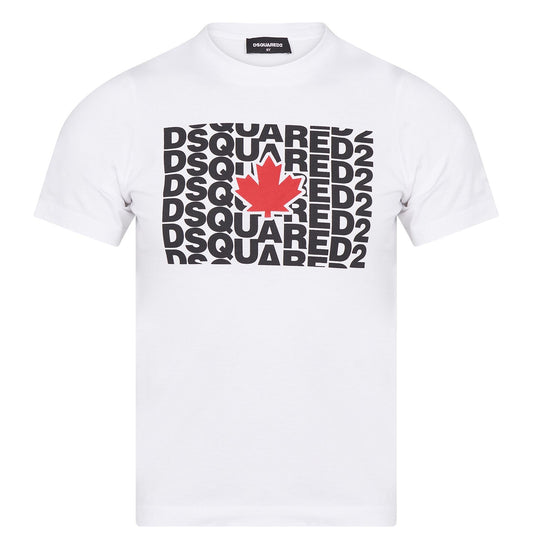 Kids DSQUARED2 White Logo T-Shirt