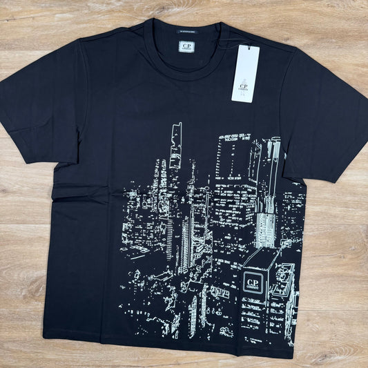 CP Company Metropolis Series Graphics T-Shirt in Black