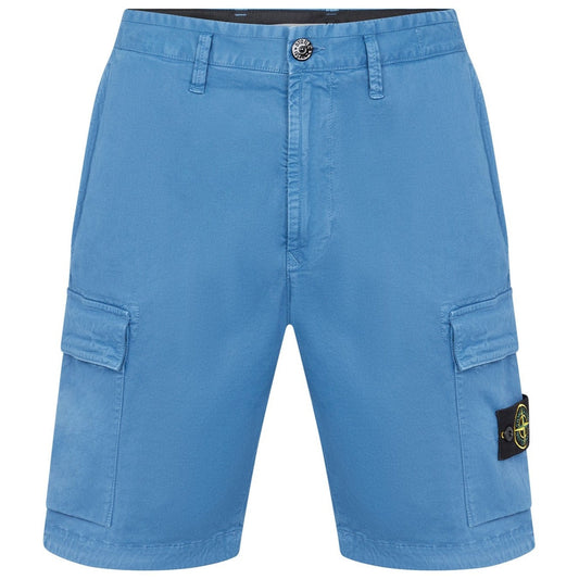 Stone Island Blue Bermuda Cargo Shorts