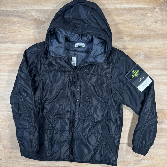 Stone Island Run-Proof Nylon Mesh-TC Reversible Jacket in Black