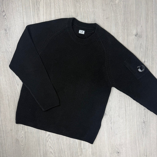 CP Company Chenille Knit Sweatshirt - Black