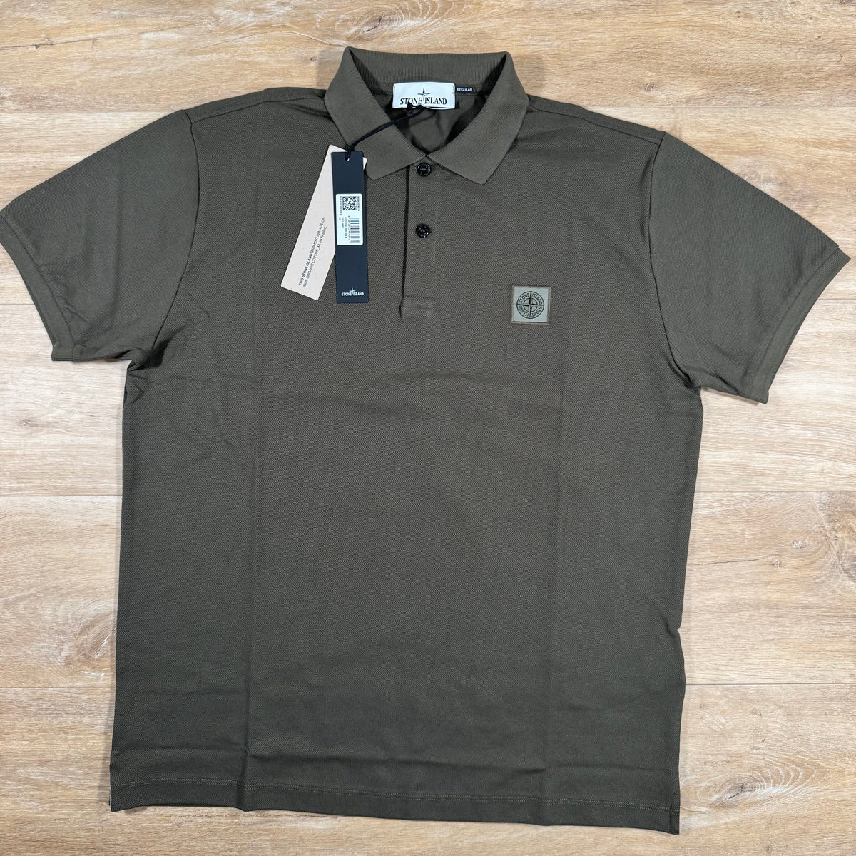 Stone Island Regular Fit Polo Shirt in Military Green