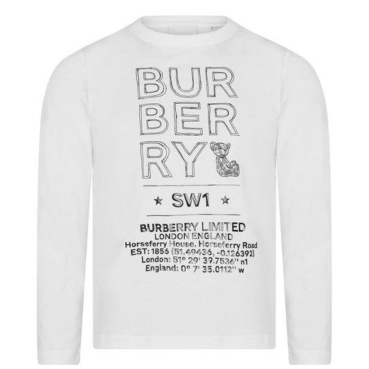 Kids Burberry Joel Long Sleeve T Shirt
