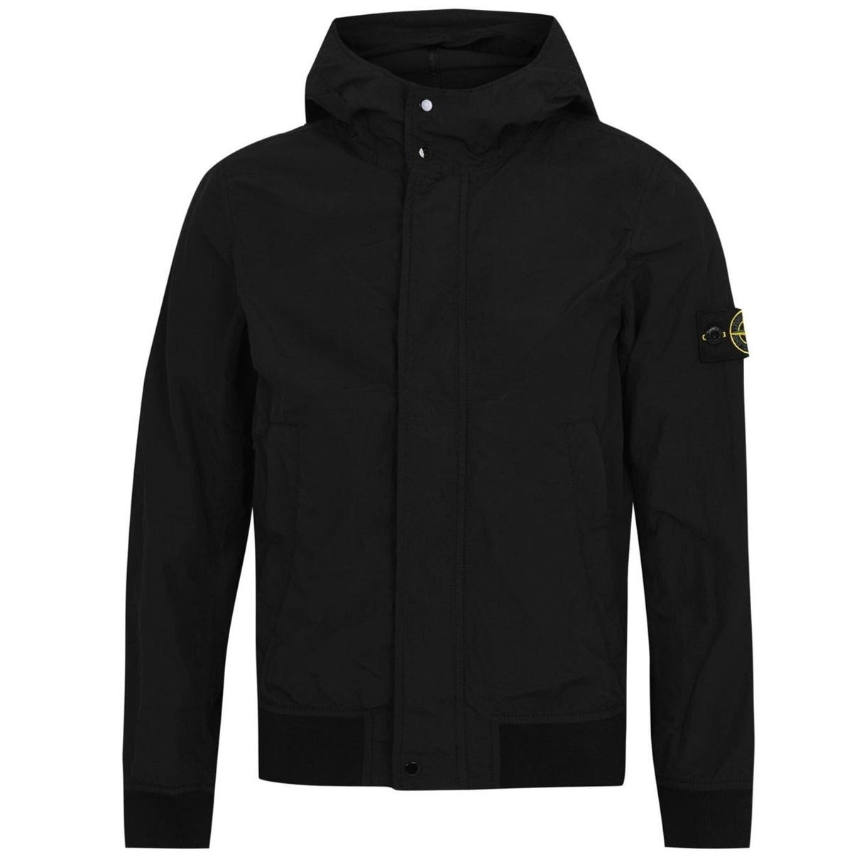 Stone Island Junior Black Crinkle Reps Jacket