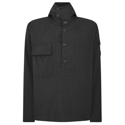 CP Company Black Button Popover Jacket