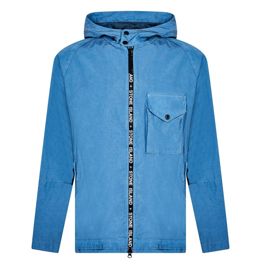 Stone Island Blue Logo Zip Jacket