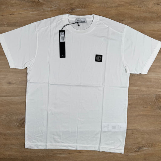 Stone Island Patch Logo T-Shirt in White