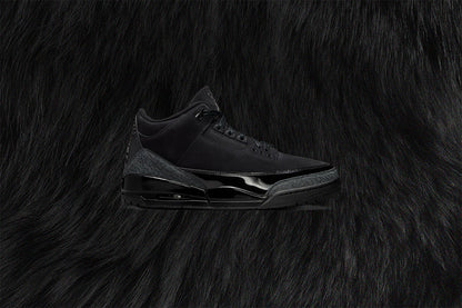 Air Jordan 3 Retro 'Black Cat' - Black/Dark Charcoal/White