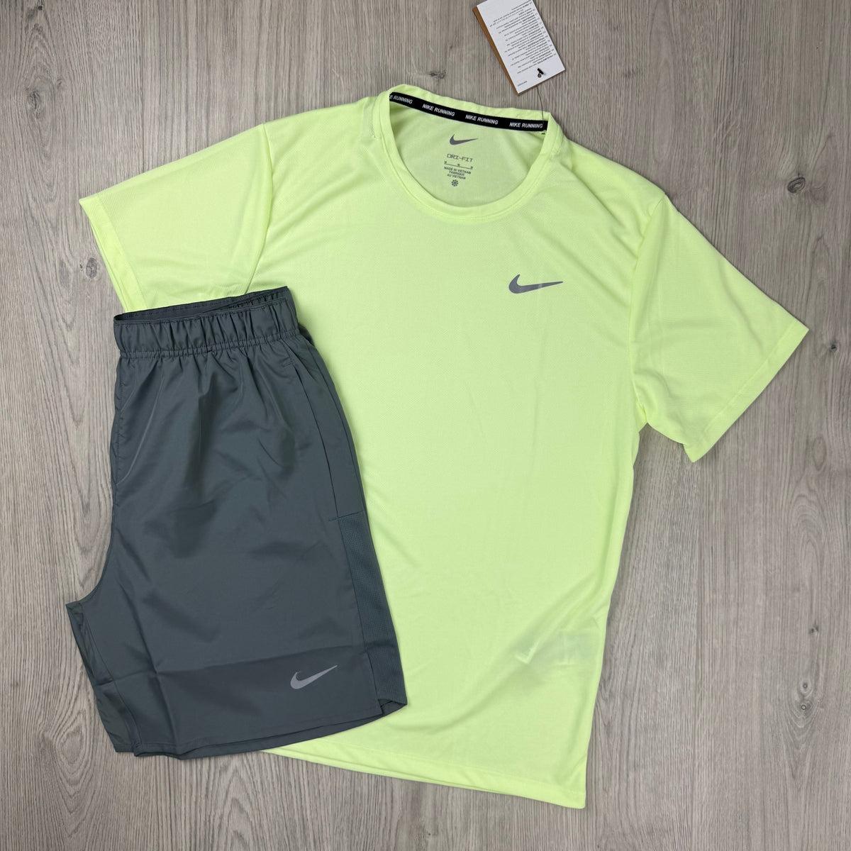 Nike 'Miler' Set - Venom/Smoke Grey