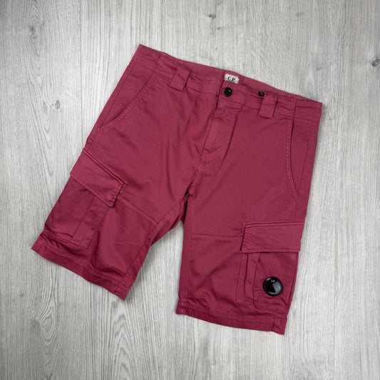 CP Company Cargo Shorts - Red Bud
