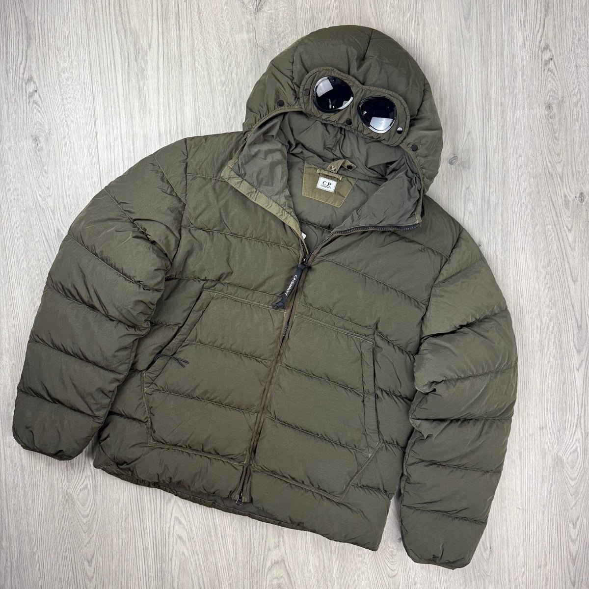 CP Company Chrome Goggle Down Jacket - Ivy Green
