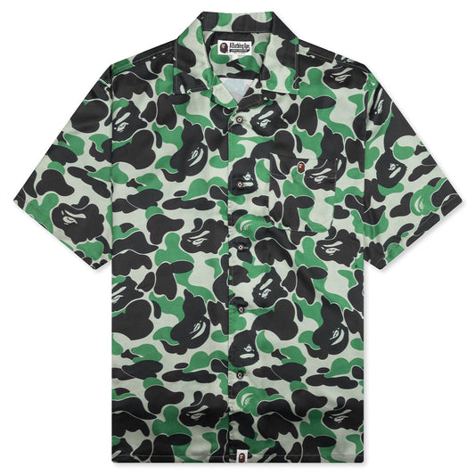 ABC Camo Open Collar S/S Shirt - Green