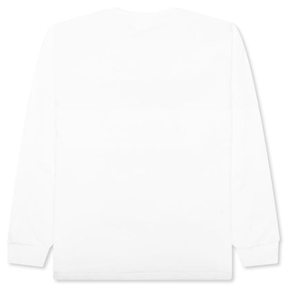 Abc Camo Japanese Letters L/S Tee - White/Pink