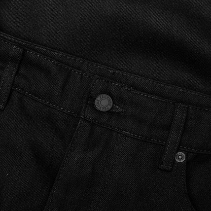 Berry Wide Denim Short - Jet Black