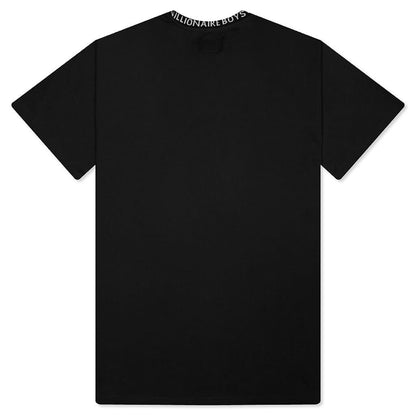 Wrapped S/S Knit Tee - Black