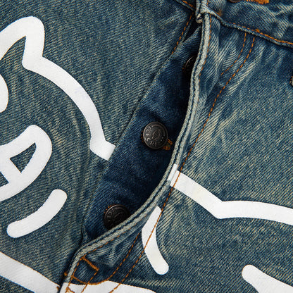 Blueberry Yogurt Jean Shorts - Blue Shade